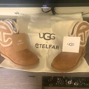 Brand New in the box Never Worn Ugg x Telfar chestnut boots